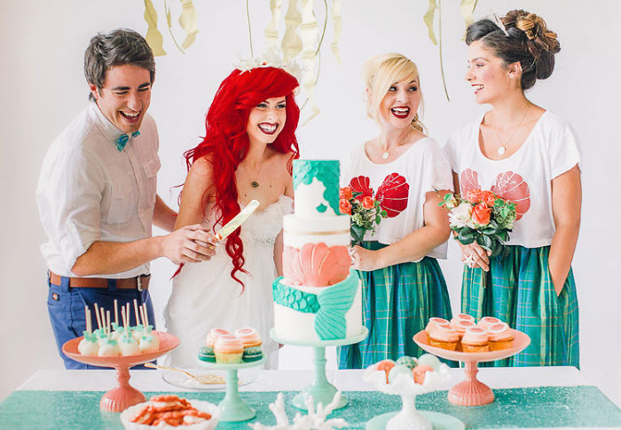 Little Mermaid-Themed Wedding For Your Inner Disney Geek Little Mermaid-Themed Wedding For Your Inner Disney Geek