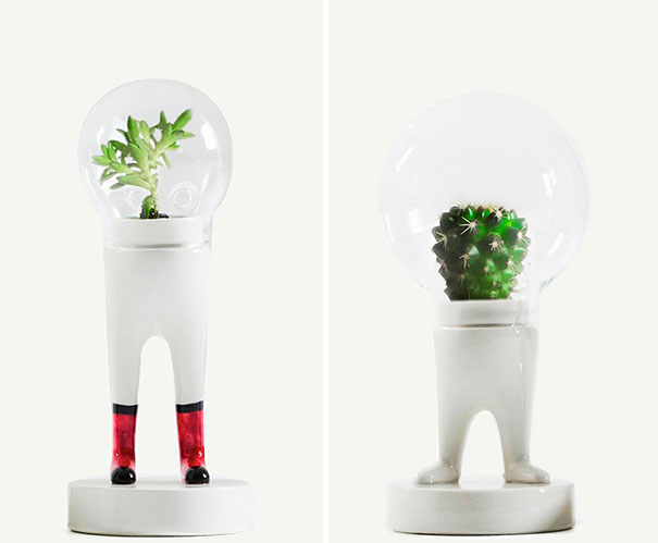 Artist&#8217;s Surreal Terrariums Give Plants Legs