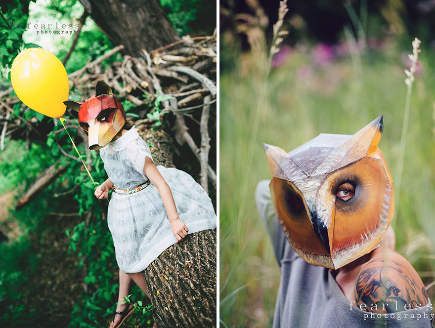 DIY Geometric Paper Masks That You Can Print Out At Home