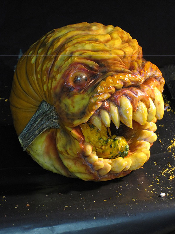 This Guy Makes The Scariest Pumpkin Carvings Ever