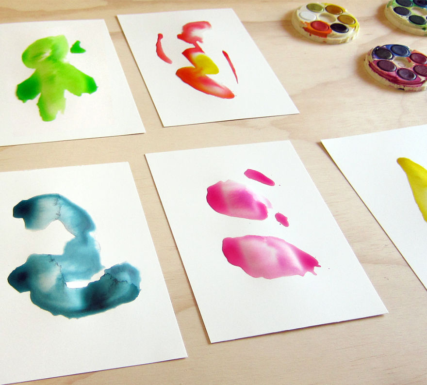 Imagino: I Turn Watercolor Splashes Into Cute Characters