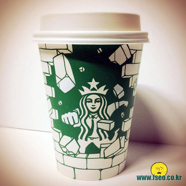 Illustrator Doodles On Starbucks Cups To Turn Mermaid Into Various Characters Illustrator Doodles On Starbucks Cups To Turn Mermaid Into Various Characters