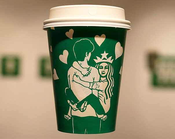 Illustrator Doodles On Starbucks Cups To Turn Mermaid Into Various Characters Illustrator Doodles On Starbucks Cups To Turn Mermaid Into Various Characters