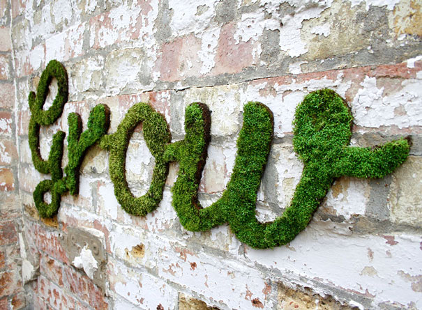 Moss Graffiti: The Coolest DIY Project Ever Moss Graffiti: The Coolest DIY Project Ever