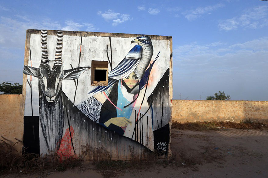 150 Street Artists From 30 Countries Turn Old Tunisian Village Into Outdoor Art Gallery 150 Street Artists From 30 Countries Turn Old Tunisian Village Into Outdoor Art Gallery