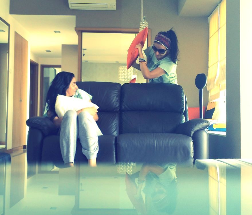 Selfies To Show A Battle Within The Self