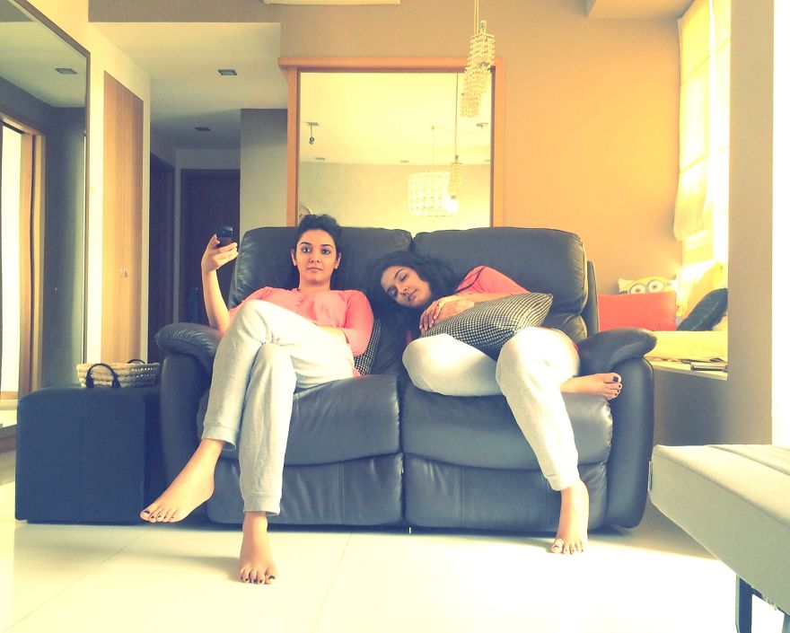 Selfies To Show A Battle Within The Self