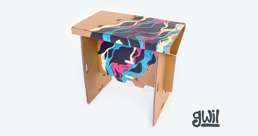 This Standing Cardboard Desk Is Portable, Recyclable, And Is Strong Enough To Hold An Adult This Standing Cardboard Desk Is Portable, Recyclable, And Is Strong Enough To Hold An Adult