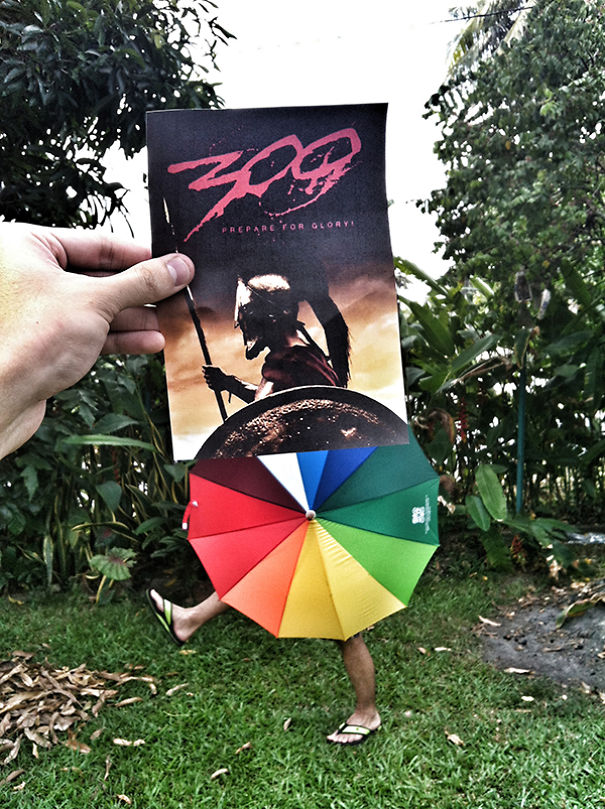 Guy Mashes Famous Movie Posters With Real People Guy Mashes Famous Movie Posters With Real People