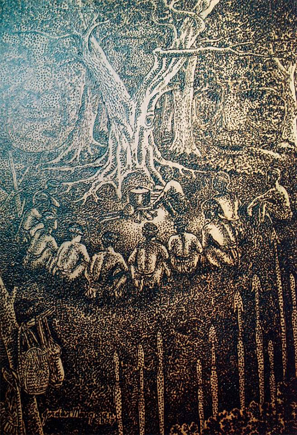 Artist Uses The Power Of The Sun And A Magnifying Glass To Create Stunning Drawings