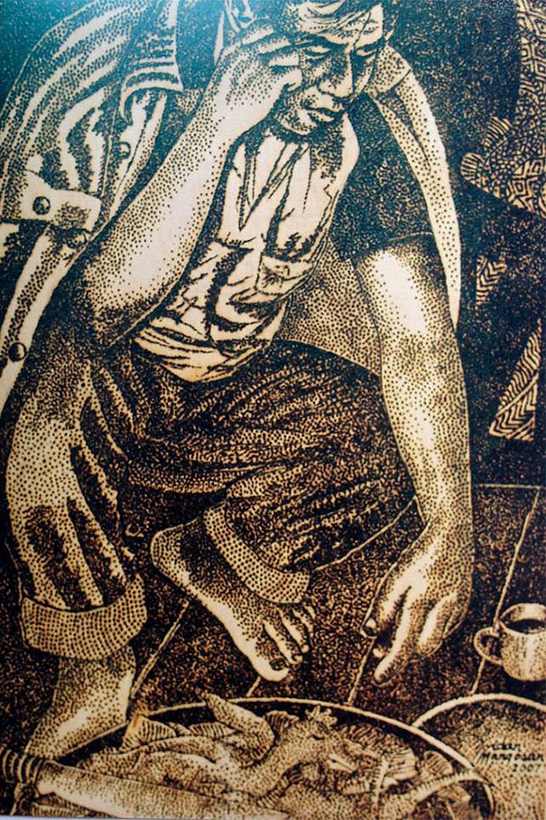 Artist Uses The Power Of The Sun And A Magnifying Glass To Create Stunning Drawings