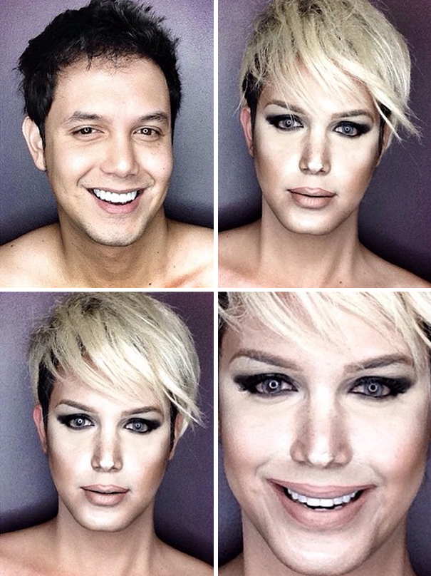Guy Uses Makeup To Transform Himself Into Female Hollywood Celebrities