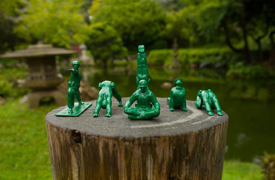 Toy Inventor Turns Iconic Toy Soldiers Into Yoga Practitioners