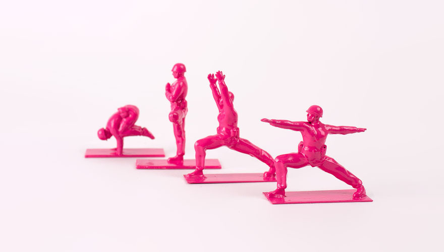 Toy Inventor Turns Iconic Toy Soldiers Into Yoga Practitioners