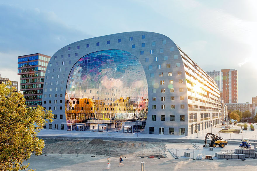 A Spectacular 36,000 Sq Ft Mural Decorates This Newly-Opened Market Hall In Rotterdam
