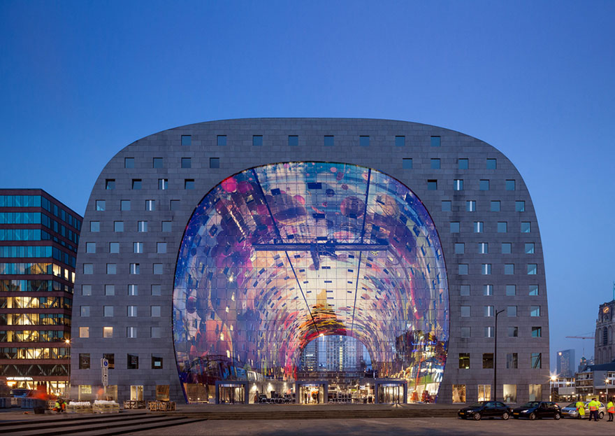 A Spectacular 36,000 Sq Ft Mural Decorates This Newly-Opened Market Hall In Rotterdam