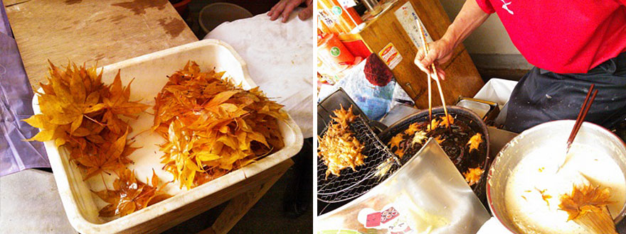 Fried Maple Leaves Are A Tasty Autumn Snack In Japan