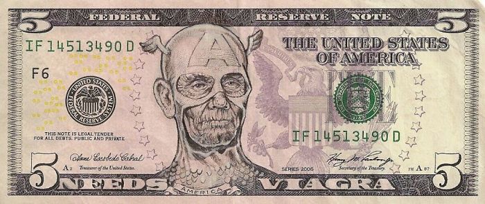 Dollar Bills Turned Into Portraits Of American Icons