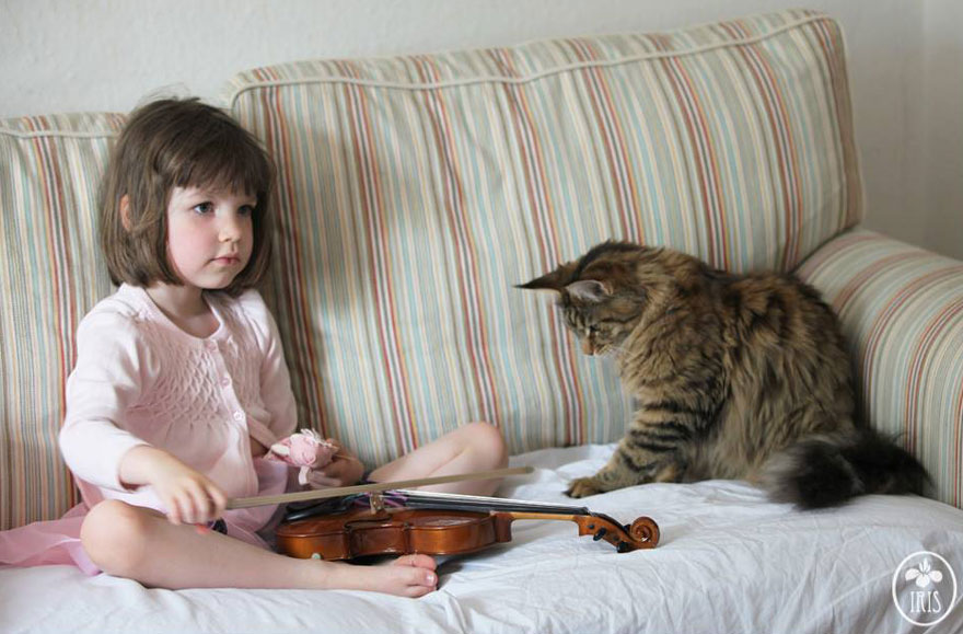 Heartwarming Friendship Of A 5-Year-Old Girl With Autism And Her Therapy Cat