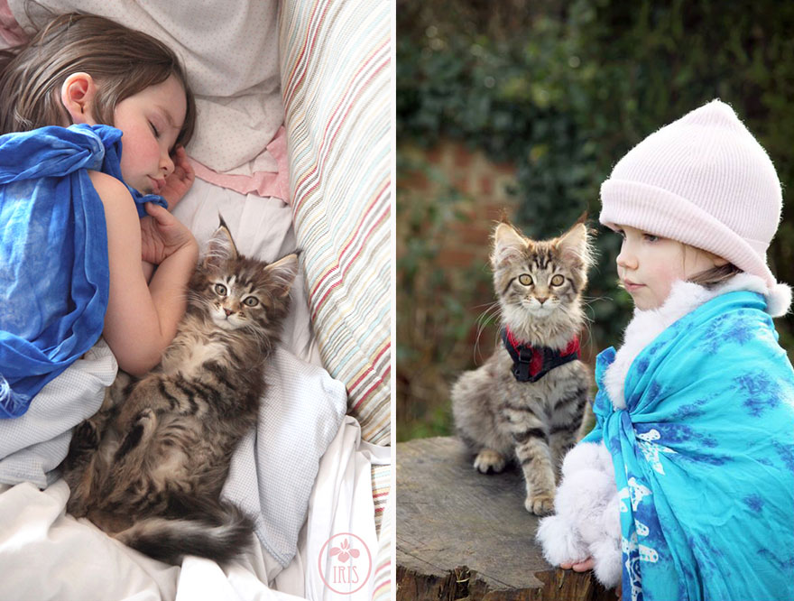 Heartwarming Friendship Of A 5-Year-Old Girl With Autism And Her Therapy Cat
