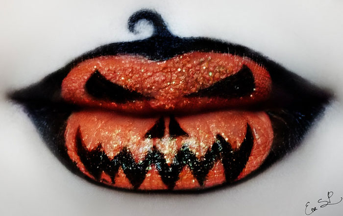 Beautifully Creepy Halloween Lip Makeup Ideas By Eva Pernas