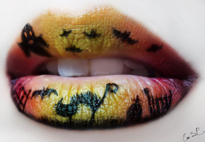 Beautifully Creepy Halloween Lip Makeup Ideas By Eva Pernas
