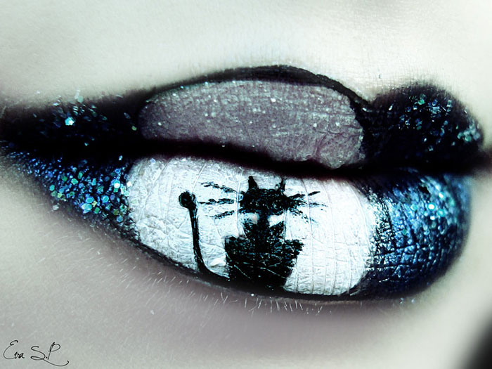 Beautifully Creepy Halloween Lip Makeup Ideas By Eva Pernas