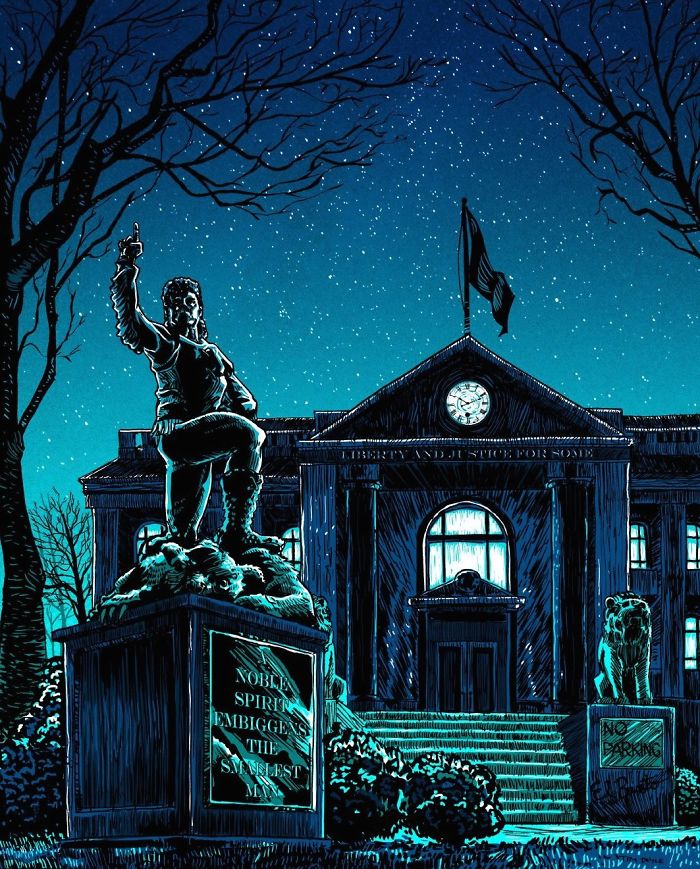 The Simpsons&#8217; Springfield Illustrated As A Deadbeat Town