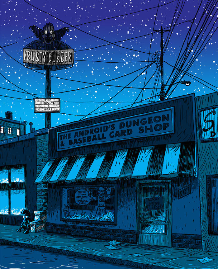 The Simpsons&#8217; Springfield Illustrated As A Deadbeat Town