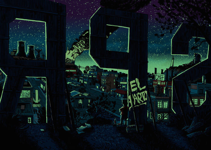 The Simpsons&#8217; Springfield Illustrated As A Deadbeat Town