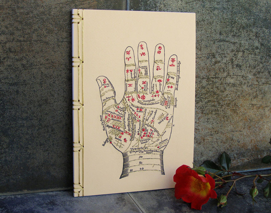 Artist Embroiders Notebook With Veins, Holograms, And Floral Patterns