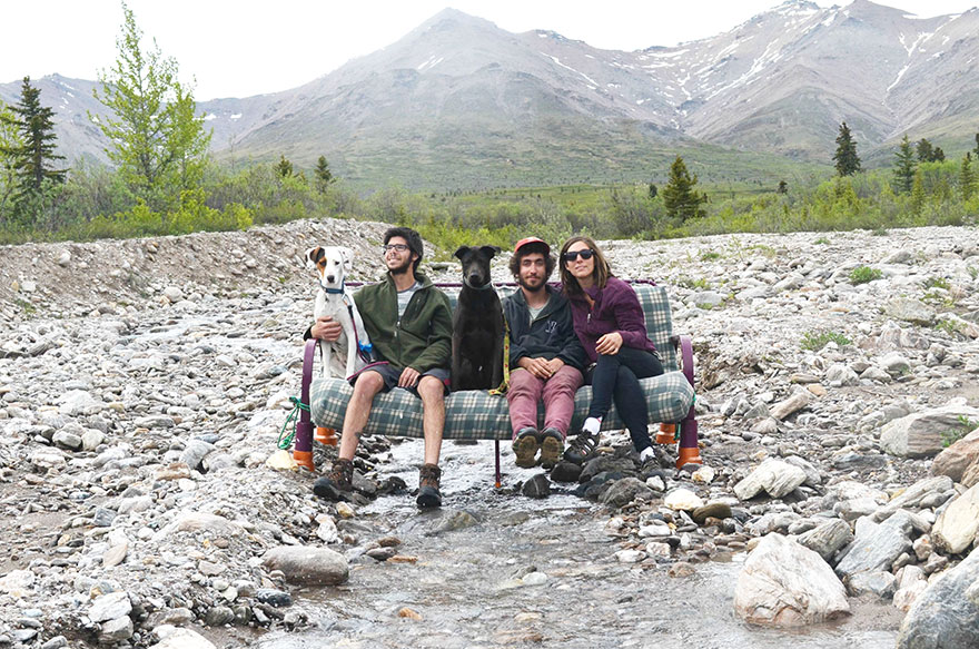 Couch Surfing In The USA: Three Friends, Two Dogs And One Couch Couch Surfing In The USA: Three Friends, Two Dogs And One Couch