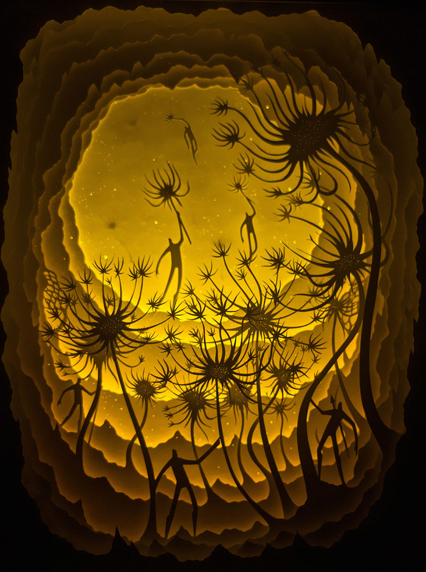 Fairytales Come To Life In New Papercut Light Boxes by Hari &#038; Deepti