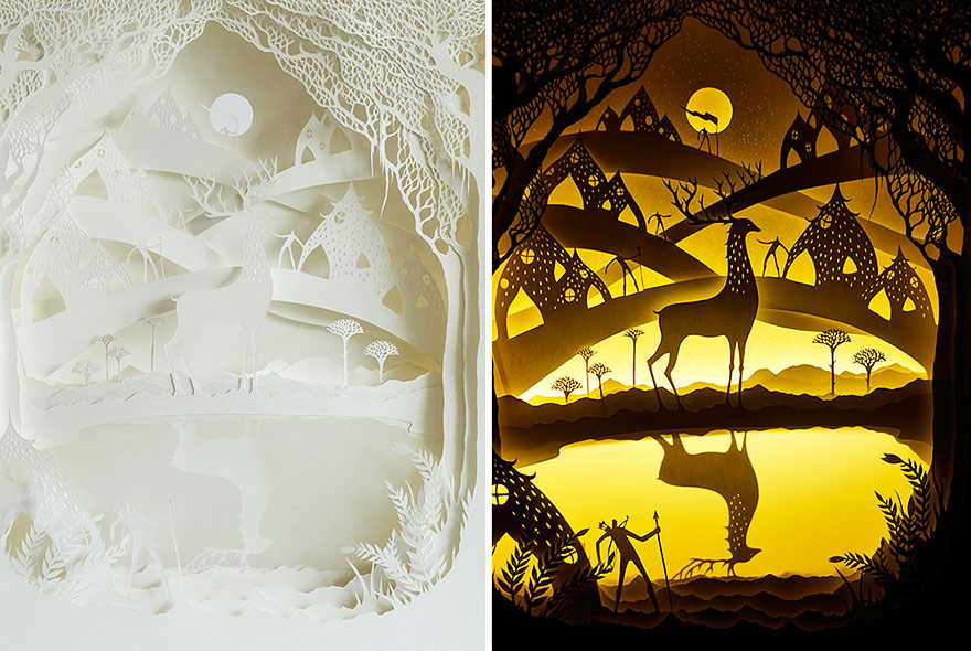 Fairytales Come To Life In New Papercut Light Boxes by Hari &#038; Deepti