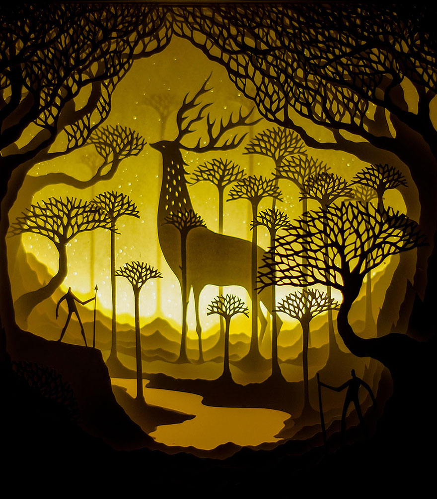 Fairytales Come To Life In New Papercut Light Boxes by Hari &#038; Deepti