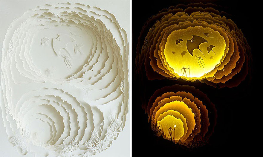 Fairytales Come To Life In New Papercut Light Boxes by Hari &#038; Deepti