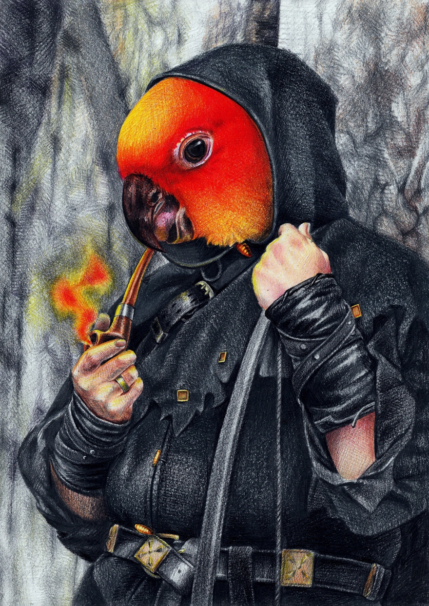 I Drew These Illustrations With Graphite And Coloured Pencils