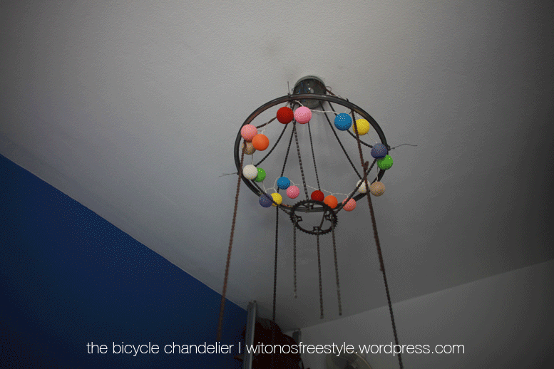 DIY Chandelier From My Old Bicycles&#8217; Parts