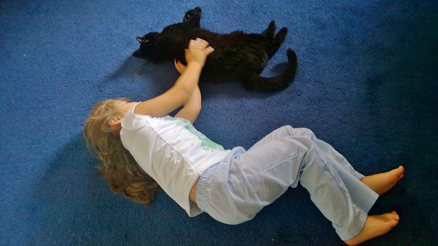 179 Heartwarming Photos Of Kids Playing With Their Cats 179 Heartwarming Photos Of Kids Playing With Their Cats