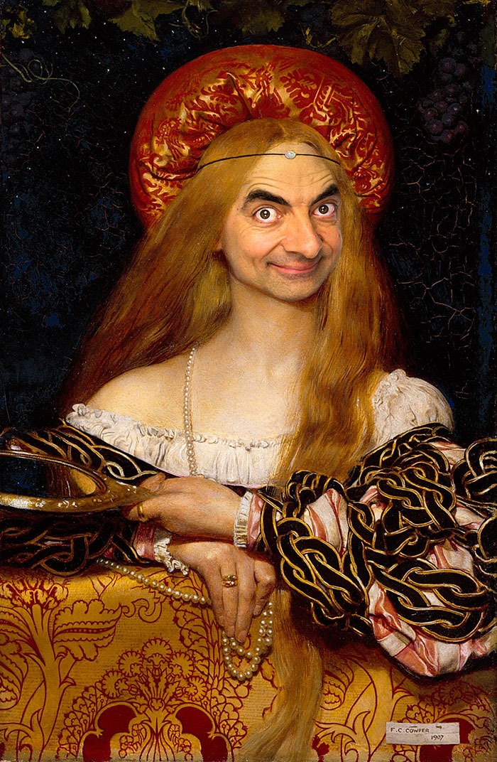 Mr. Bean Inserted Into Historical Portraits By Caricature Artist Mr. Bean Inserted Into Historical Portraits By Caricature Artist