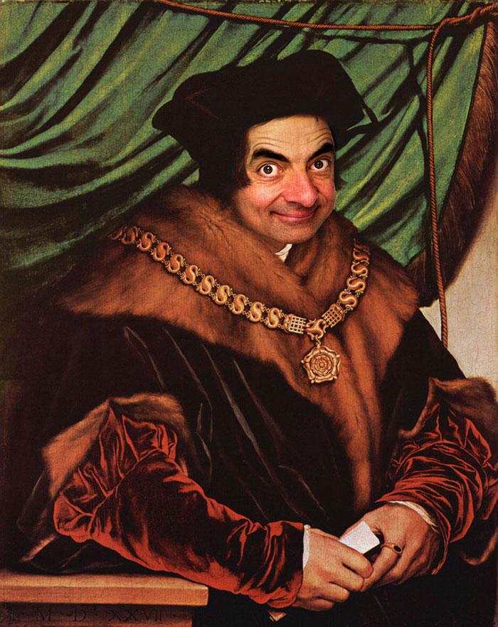 Mr. Bean Inserted Into Historical Portraits By Caricature Artist Mr. Bean Inserted Into Historical Portraits By Caricature Artist