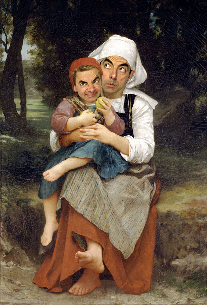 Mr. Bean Inserted Into Historical Portraits By Caricature Artist Mr. Bean Inserted Into Historical Portraits By Caricature Artist