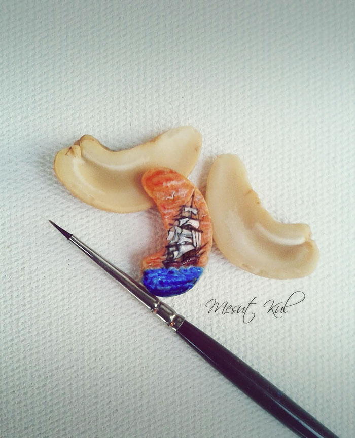 Micro Paintings By Mesut Kul