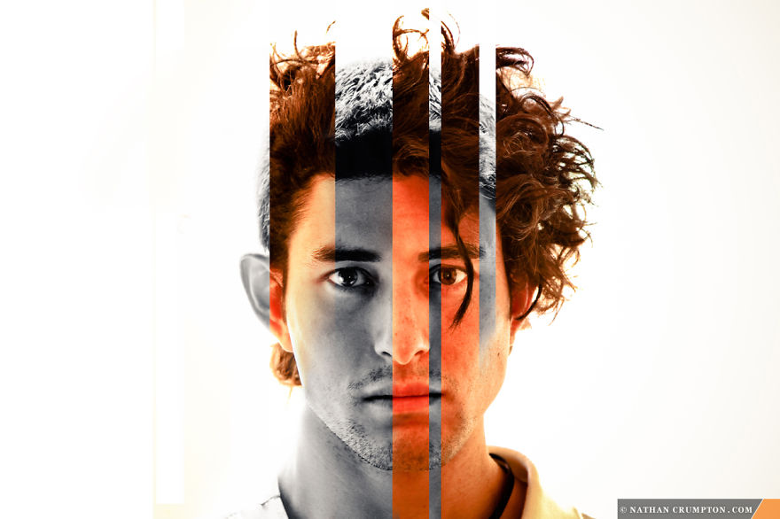 Surreal Split Portraits Combining Two Photos Into One Image Surreal Split Portraits Combining Two Photos Into One Image