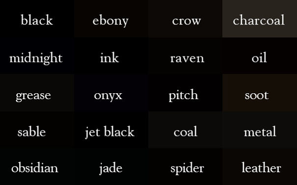 Writer Creates &#8220;Color Thesaurus&#8221; To Help You Correctly Name Any Color Imaginable