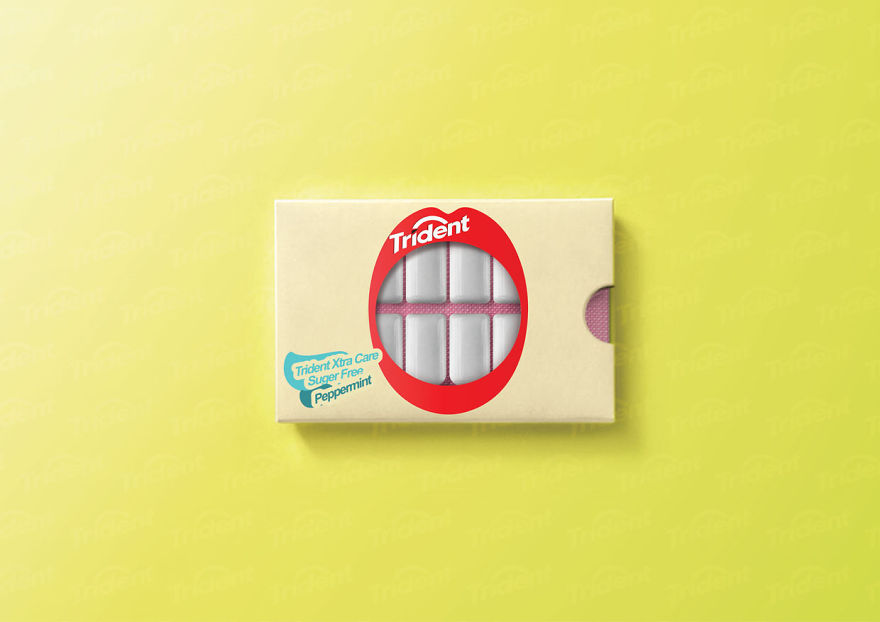 I Created Clever Packaging Concept For Chewing Gum I Created Clever Packaging Concept For Chewing Gum