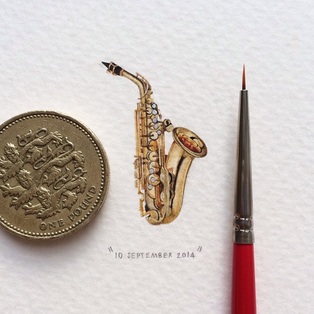 365 Postcards For Ants: Illustrator Creates One Mini Painting Per Day For A Year
