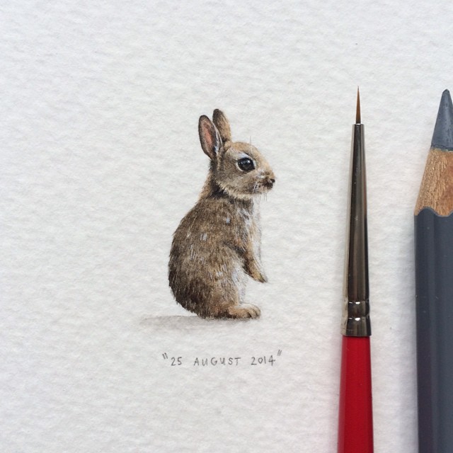365 Postcards For Ants: Illustrator Creates One Mini Painting Per Day For A Year