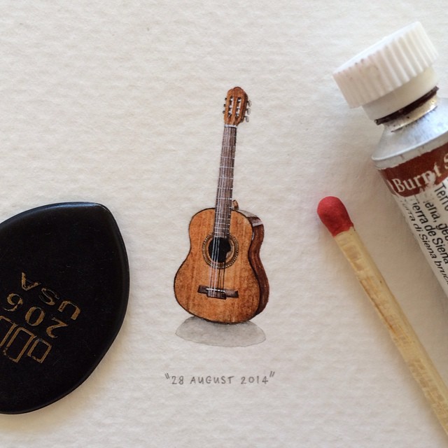 365 Postcards For Ants: Illustrator Creates One Mini Painting Per Day For A Year