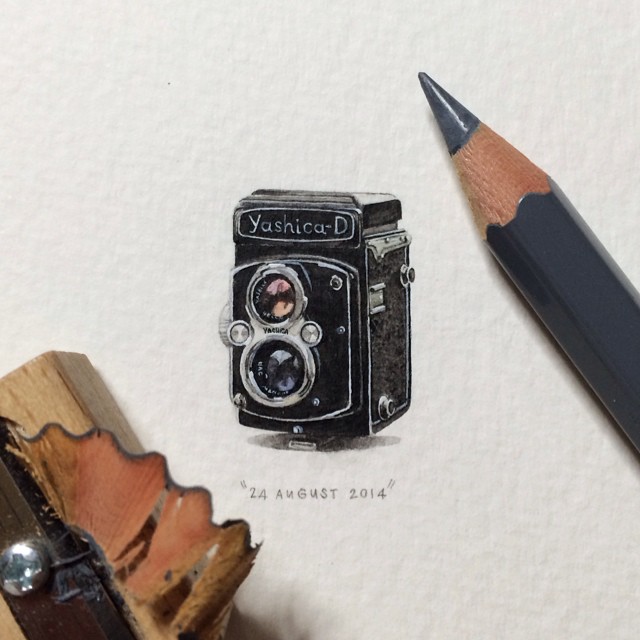 365 Postcards For Ants: Illustrator Creates One Mini Painting Per Day For A Year